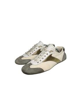 Prada Y2K Driving Sneakers White Suede Nylon Men’s 10 Italy